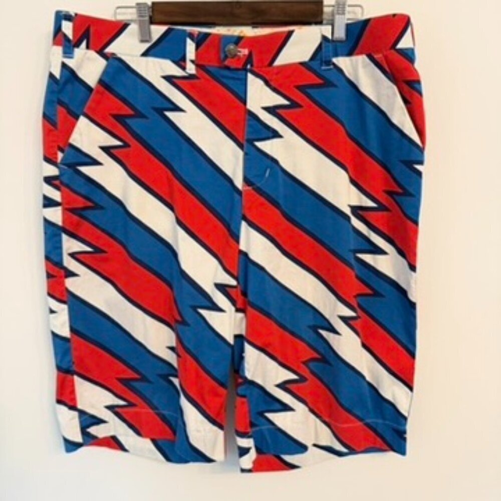 ✨ LOUDMOUTH Bold Zig-Zag Golf Shorts ✨
